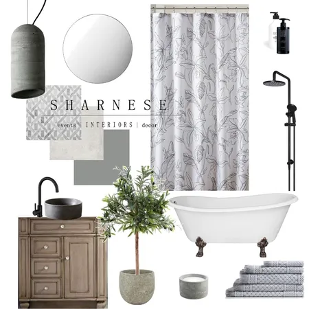 Cement bathroom Interior Design Mood Board by jadec design on Style Sourcebook