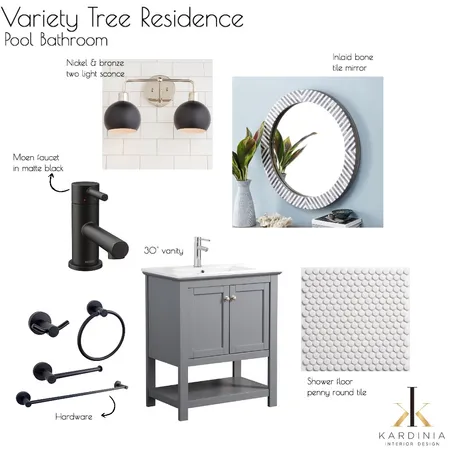 Variety Tree Residence - Pool Bathroom Interior Design Mood Board by kardiniainteriordesign on Style Sourcebook