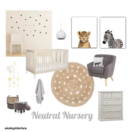 Neutral Nursery Interior Design Mood Board by Kaloy on Style Sourcebook