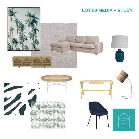 LOT 59 SWAY media room Interior Design Mood Board by Briana Forster Design on Style Sourcebook