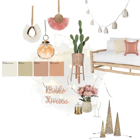 Boho Xmas Interior Design Mood Board by thebohemianstylist on Style Sourcebook