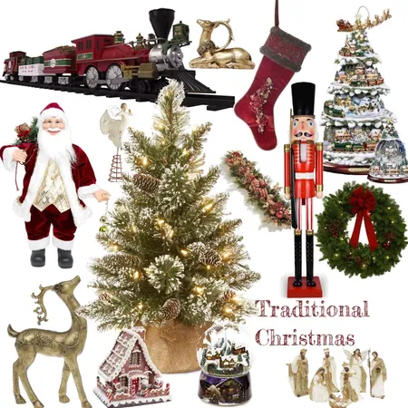 Christmas traditional Interior Design Mood Board by Oleander & Finch Interiors on Style Sourcebook