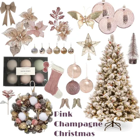 Pink Christmas Interior Design Mood Board by Oleander & Finch Interiors on Style Sourcebook