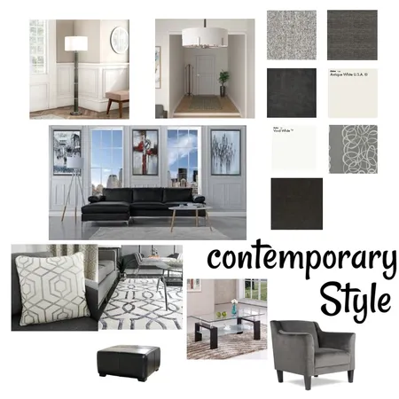 Contemporary Living Room Mood Board Interior Design Mood Board by sandandstoneshomes on Style Sourcebook