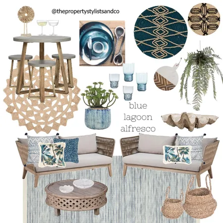 blue lagoon alfresco Interior Design Mood Board by The Property Stylists & Co on Style Sourcebook