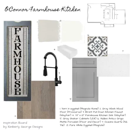 O'Connor Kitchen Interior Design Mood Board by Kimberly George Interiors on Style Sourcebook