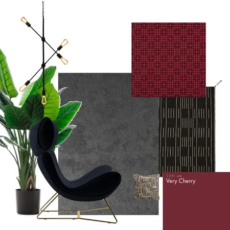 Masculine Jewel Tone Study Interior Design Mood Board by O.A.I. Concept Inc. on Style Sourcebook