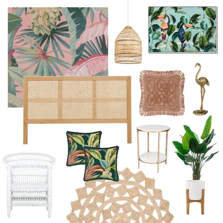 Client Mood Board - Birds of Paradise Master Interior Design Mood Board by Silver Spoon Style on Style Sourcebook