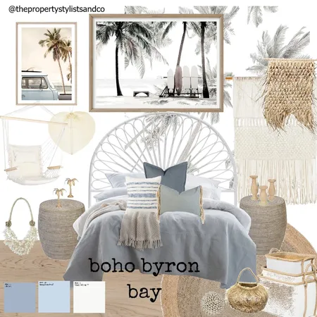 boho byron bay Interior Design Mood Board by The Property Stylists & Co on Style Sourcebook