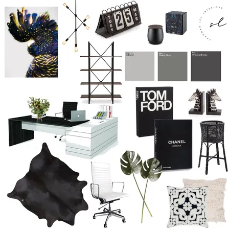 HIGH FASHION OFFICE Interior Design Mood Board by Shannah Lea Interiors on Style Sourcebook