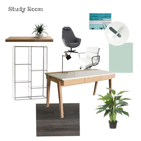 Study Interior Design Mood Board by dariusdraws on Style Sourcebook