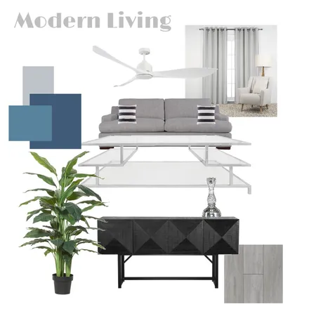 Modern Living Interior Design Mood Board by dariusdraws on Style Sourcebook