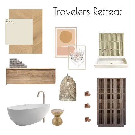 Boho Bathroom Interior Design Mood Board by JoanaFrancis on Style Sourcebook