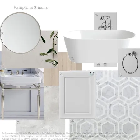 Hamptons Ensuite Interior Design Mood Board by Rawson Homes on Style Sourcebook