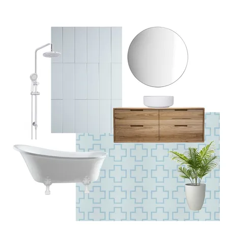 TileCloud Bondi Tile in Blue Interior Design Mood Board by artofflorence on Style Sourcebook