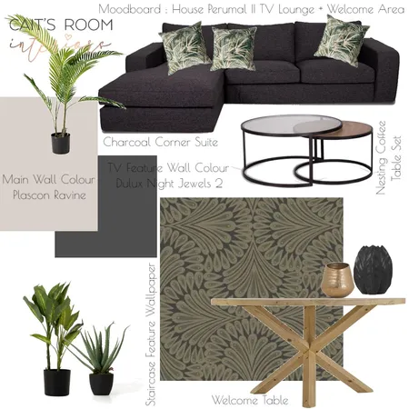 TV Lounge + Welcome Interior Design Mood Board by caitsroom on Style Sourcebook