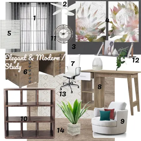 Study Interior Design Mood Board by Melandie on Style Sourcebook