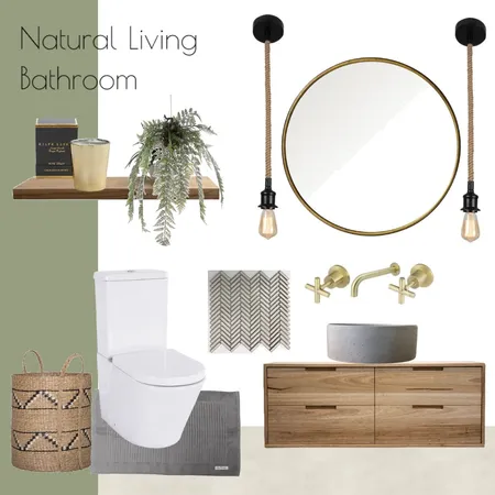 natural living bathroom Interior Design Mood Board by Leonif on Style Sourcebook