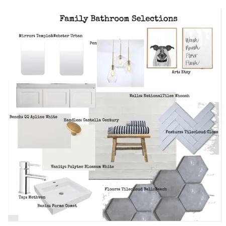 Family Bathrooms 2 Interior Design Mood Board by BFD on Style Sourcebook