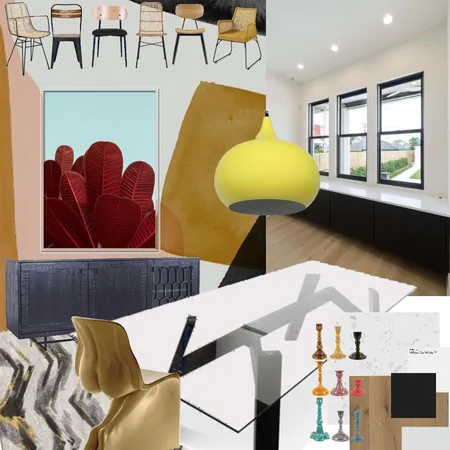 Electric Dinning Interior Design Mood Board by cbabott on Style Sourcebook
