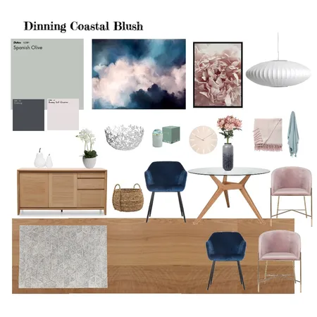 Dinning Coastal Blush Interior Design Mood Board by mumheidi on Style Sourcebook