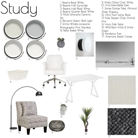 Study sample board, new Interior Design Mood Board by debbietiddy on Style Sourcebook