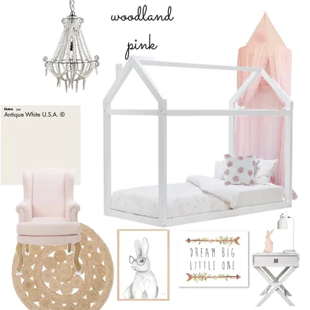 woodland pink Interior Design Mood Board by buy_a_country_mile on Style Sourcebook
