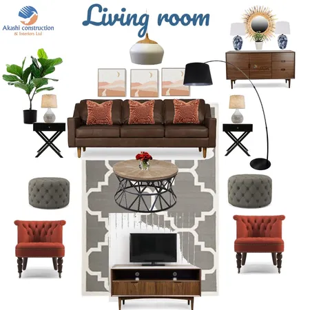 Living room brown Interior Design Mood Board by FRIDAH on Style Sourcebook