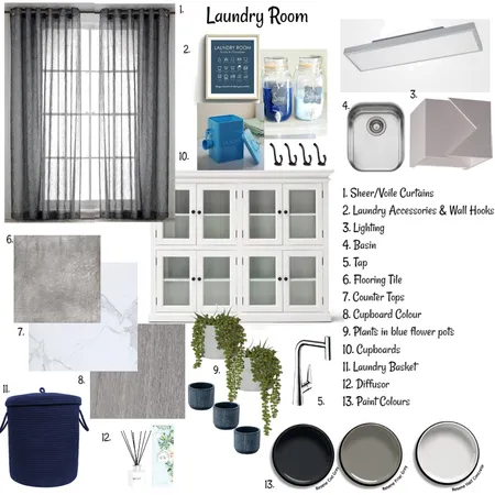Assignment 9 - Laundry Interior Design Mood Board by mmonica on Style Sourcebook