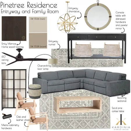 Pinetree Residence - Entryway and Family Room Interior Design Mood Board by kardiniainteriordesign on Style Sourcebook