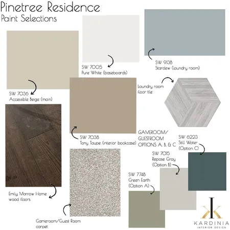 Pinetree Residence - Paint Selections Interior Design Mood Board by kardiniainteriordesign on Style Sourcebook