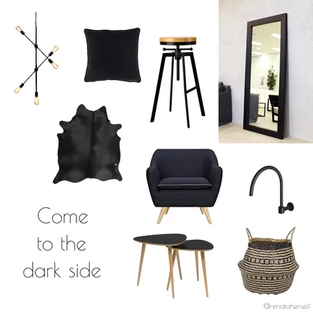 Come to the dark side Interior Design Mood Board by Renata on Style Sourcebook