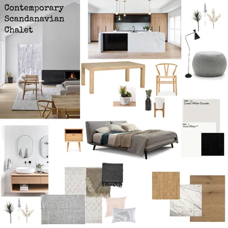 Contemporary Scandanavian Chalet Interior Design Mood Board by maymok on Style Sourcebook