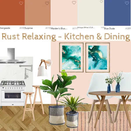 Rust Relaxing - kitchen and dining Interior Design Mood Board by Kohesive on Style Sourcebook
