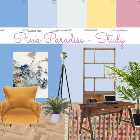 Pink Paradise - Study Interior Design Mood Board by Kohesive on Style Sourcebook