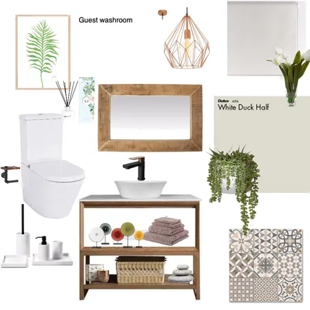 Guest washroom Interior Design Mood Board by Daleen on Style Sourcebook