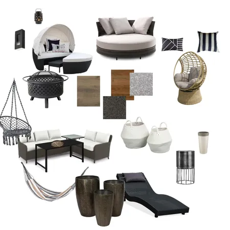 Contemporary Outdoor Living Interior Design Mood Board by dariusdraws on Style Sourcebook