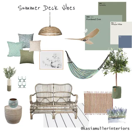 Summer Deck Vibes Interior Design Mood Board by Mindful Interiors on Style Sourcebook