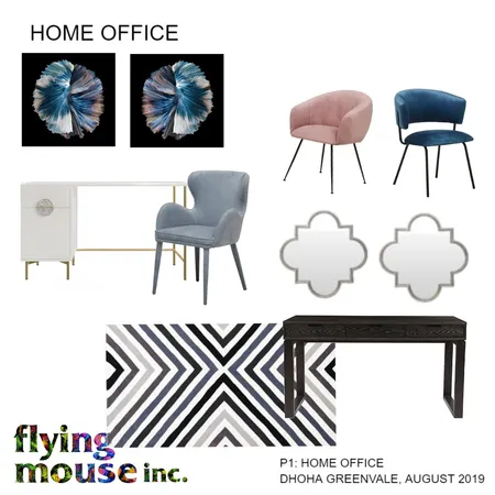 Home Office P1 Interior Design Mood Board by Flyingmouse inc on Style Sourcebook