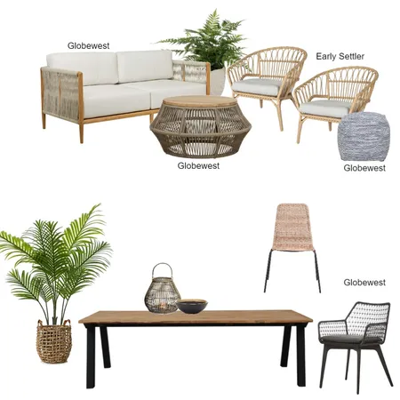 Matt and Brooke Outdoor Interior Design Mood Board by Carla Phillips Designs on Style Sourcebook