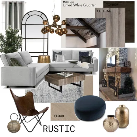 Rustic modern Interior Design Mood Board by JessLave on Style Sourcebook