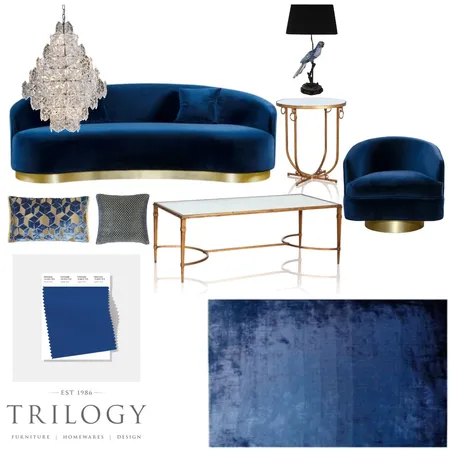 Classic Blue Interior Design Mood Board by Trilogy on Style Sourcebook