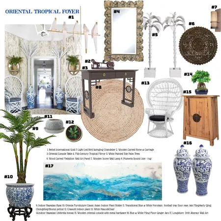 Bohemian Inspired Foyer/Entryway Interior Design Mood Board by rinadavid on Style Sourcebook