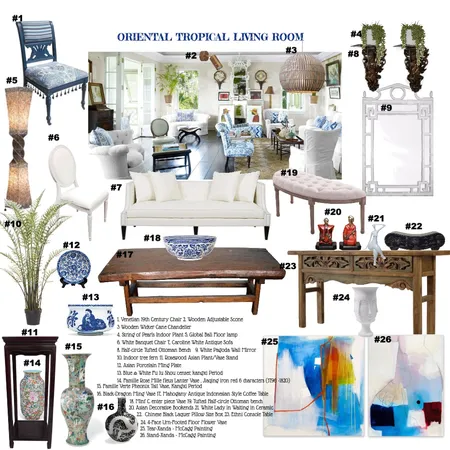 Tropical Asian Living Room Interior Design Mood Board by rinadavid on Style Sourcebook