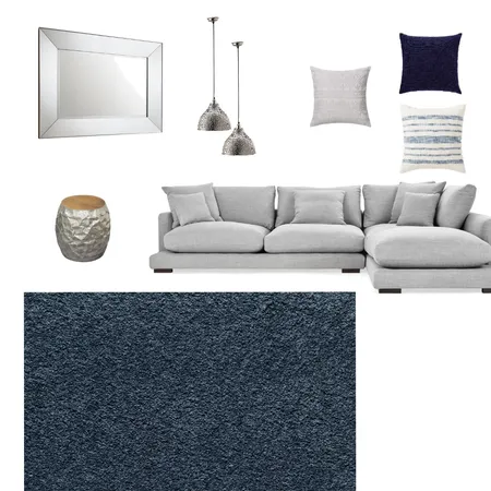 Blue &amp; Silver Interior Design Mood Board by ekaterinamsh on Style Sourcebook