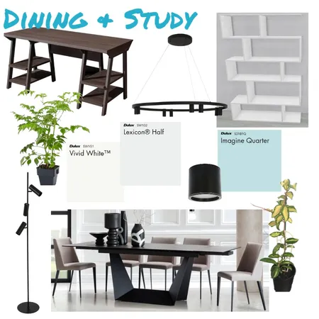 Dining Room &amp; Study Interior Design Mood Board by SamiG347 on Style Sourcebook