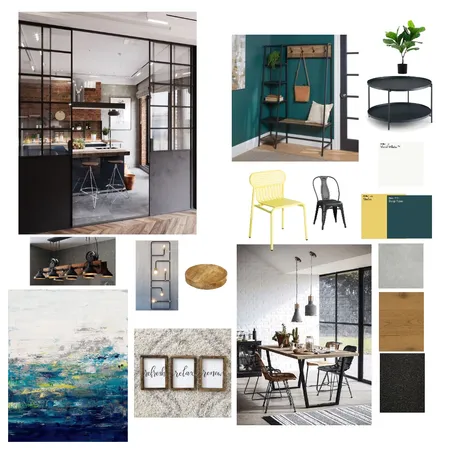 Modern Industrial Interior Design Mood Board by seyylim on Style Sourcebook