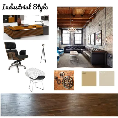 Industrial Style Office - 2 Interior Design Mood Board by a.jabri on Style Sourcebook