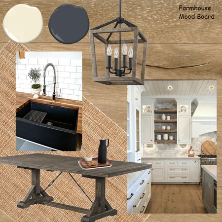 Farmhouse Kitchen/Dining Interior Design Mood Board by TiffanyDyck on Style Sourcebook