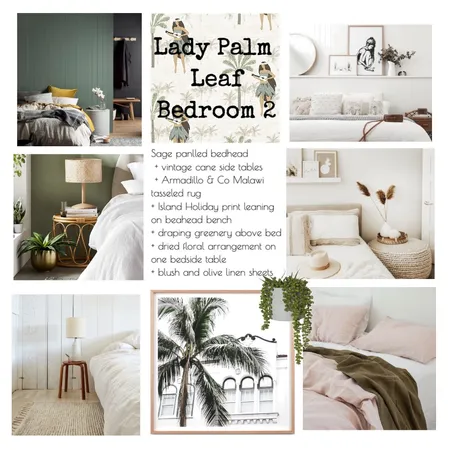 lady palm leaf bed 2 Interior Design Mood Board by stylebeginnings on Style Sourcebook
